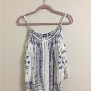 Printed Off the Shoulder Blouse